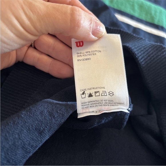 Wilson Men's Core Court Performance Polo Size Large - Picture 8 of 9